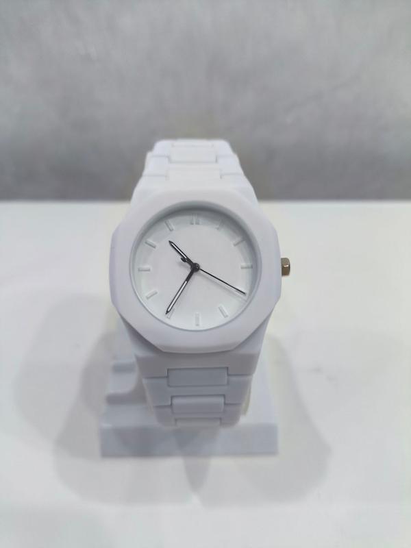 ساعت مچی عقربه ای مردانه طرح APفول سفید