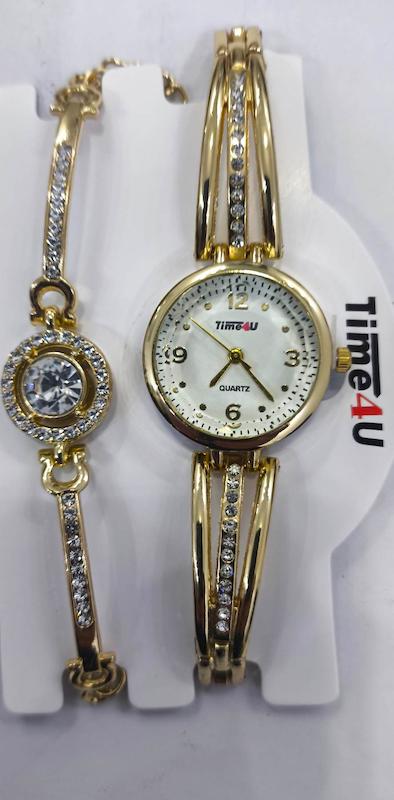 ساعت ودستبند زنانهTime4u،ارسال رایگان