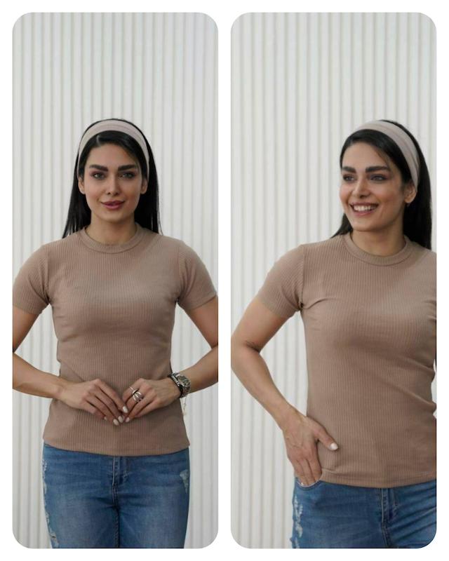 تیشرت یقه گرد بهار🌊