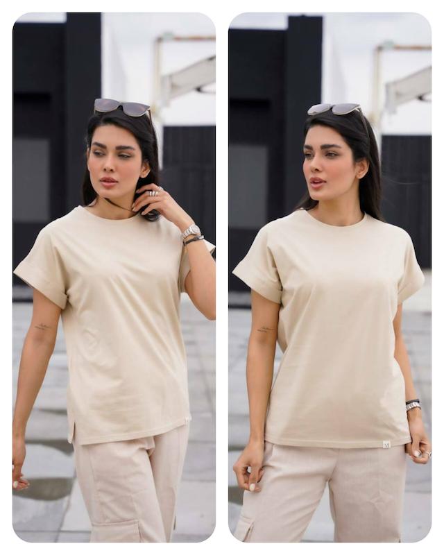 تیشرت کیمونو آستین پاکتی