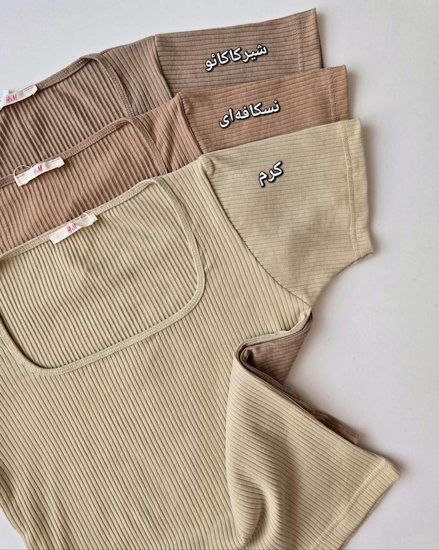 تیشرت یقه خشتی مارس🌾