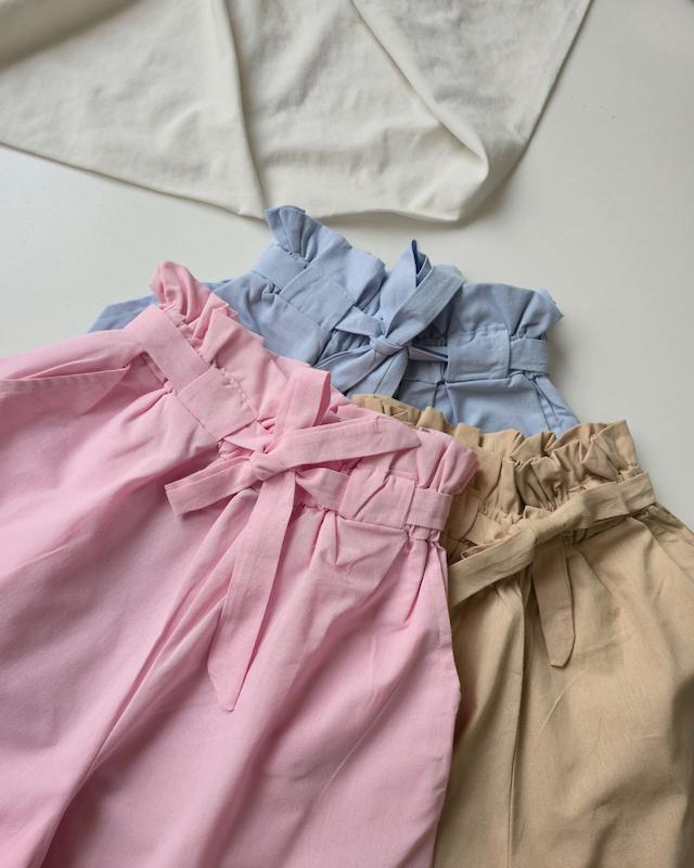 شلوارک کمرکش پاستیل🍥