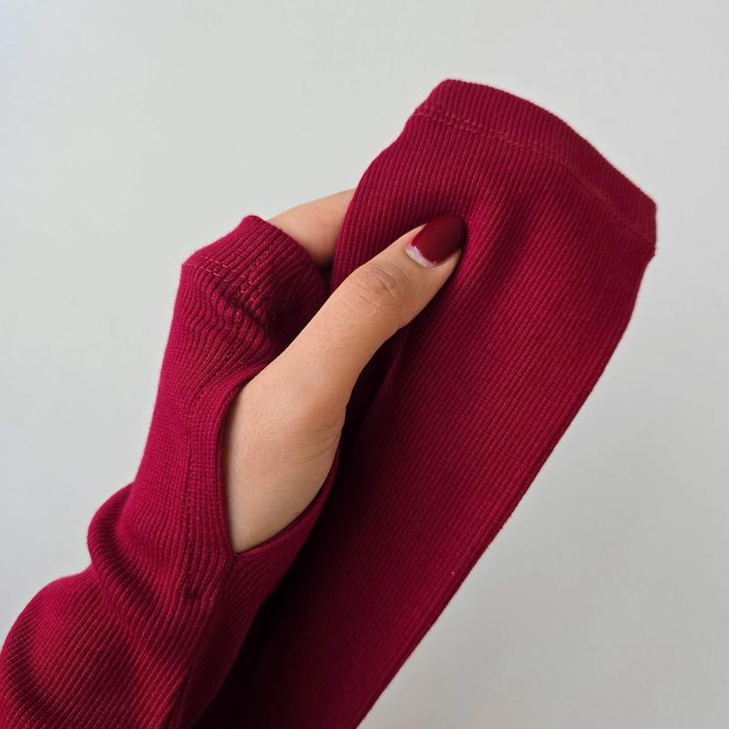 بادی یقه اسکی و یقه گرد چری 102🍒