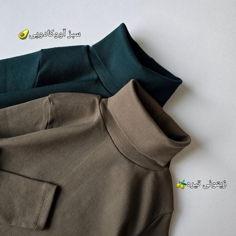 بلوز یقه اسکی ملانژ