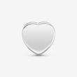  چارم کلیپی قلب نگین‌دار نقره‌ای رفلکشن پاندورا