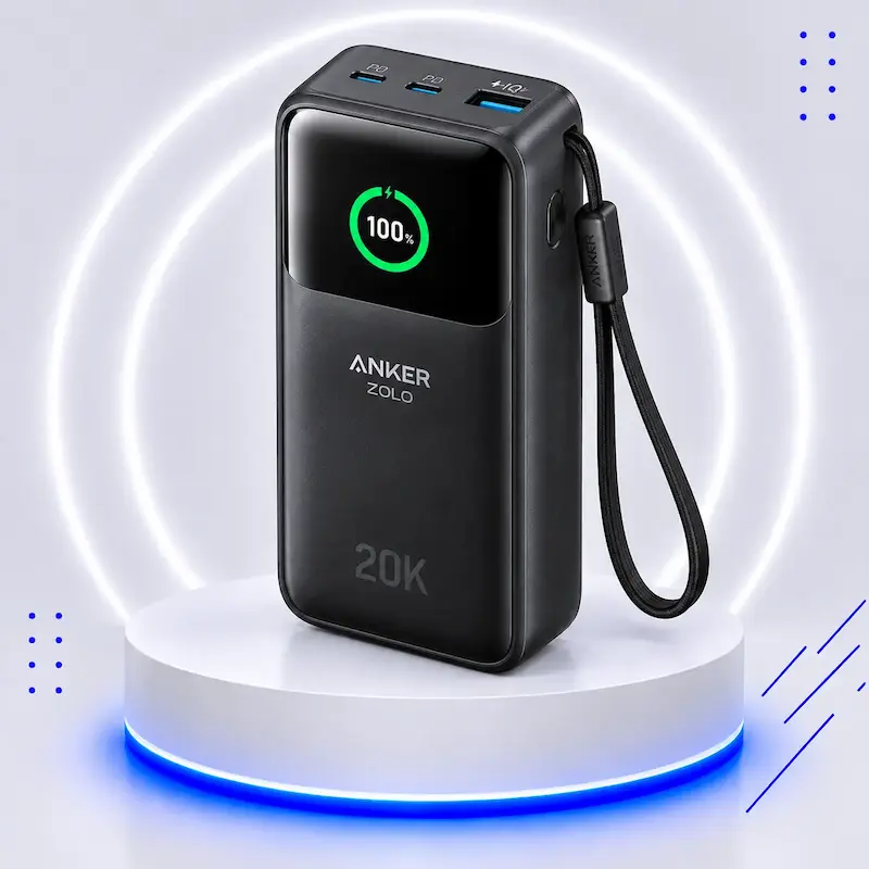 پاوربانک انکر مدل Anker Zolo Power Bank 20K A1681