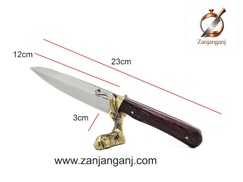 چاقوی زنجان کاردآشپزی  تیغه 9 سانتی متری استیل زنجان مهراب 