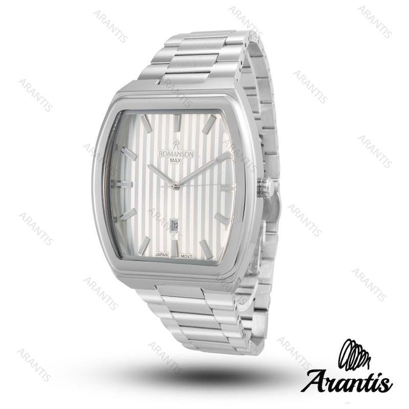 ساعت رومانسون مردانه مکس مردانه فول سیلور m-10062