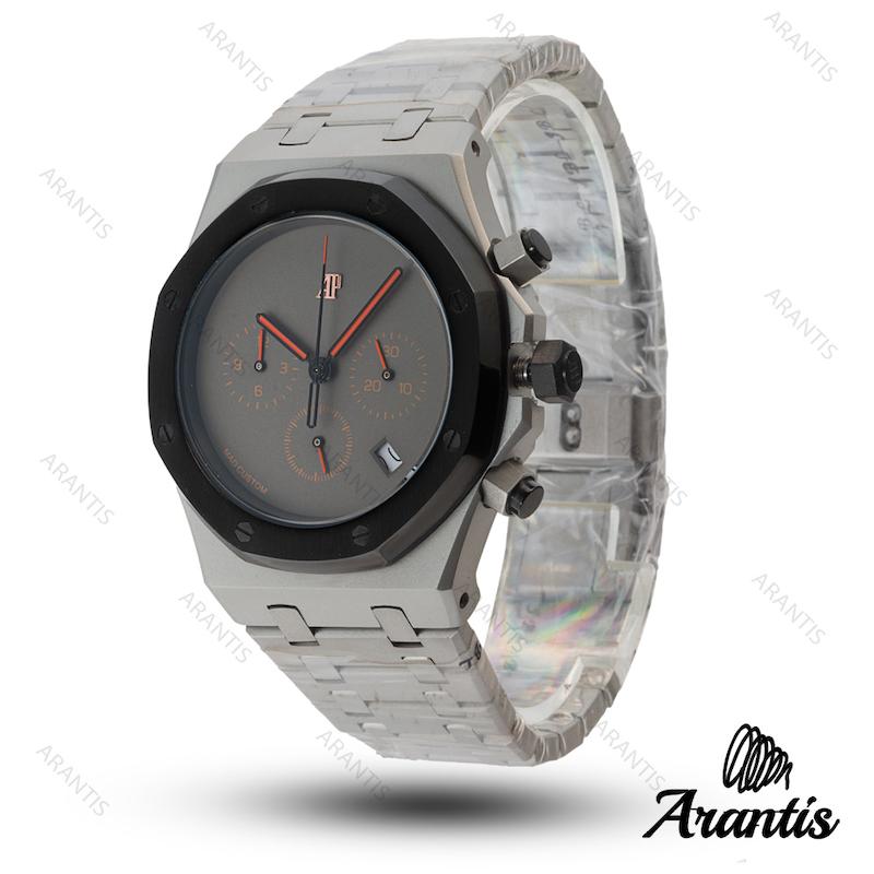 ساعت اودمار پیگه Audemars Piguet مردانه gunmetal سیلور صفحه خاکستری مدل m-10607