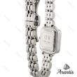 ساعت DW زنانه مربعی استیل صفحه آبی w-3217