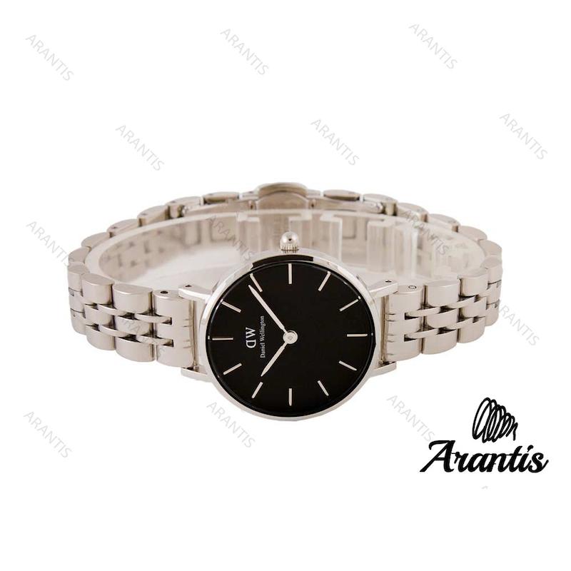 ساعت زنانه DW مینی سیلور صفحه مشکی w-3006