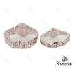 ساعت ست دنیل ولینگتون نقره ای صفحه مشکی s-5644
