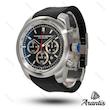 ساعت پورشه دیزاین مردانه داشبورد صفحه مشکی بدنه سیلور m-10460