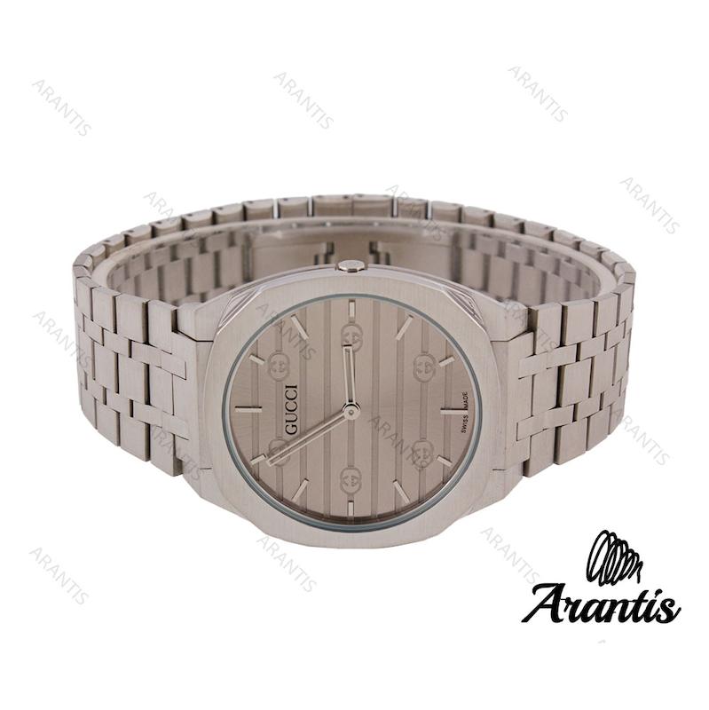 گوچی 25H مردانه استیل صفحه طوسی m-8375
