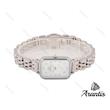 ساعت DW زنانه مستطیلی سیلور صفحه سفید صدفی w-3065
