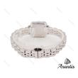 ساعت دنیل ولینگتون زنانه مربعی استیل صفحه سرمه ای w-8955