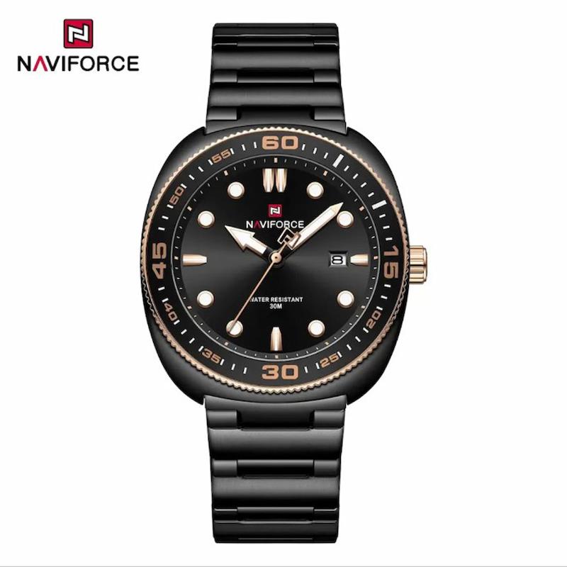 ساعت مچی مردانه نیوی فورس NF 9250 مشکی رزگلد مدل m-10441