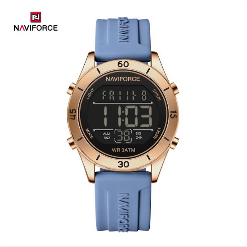 ساعت مچی مردانه نیوی فورس NF7111 آبی بدنه رزگلد مدل m-10430