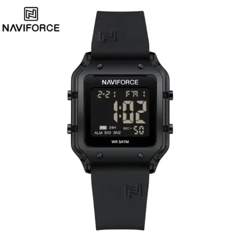 ساعت دیجیتال نیوی فورس مدل NF7120 بند رابر مشکی مدل m-10385