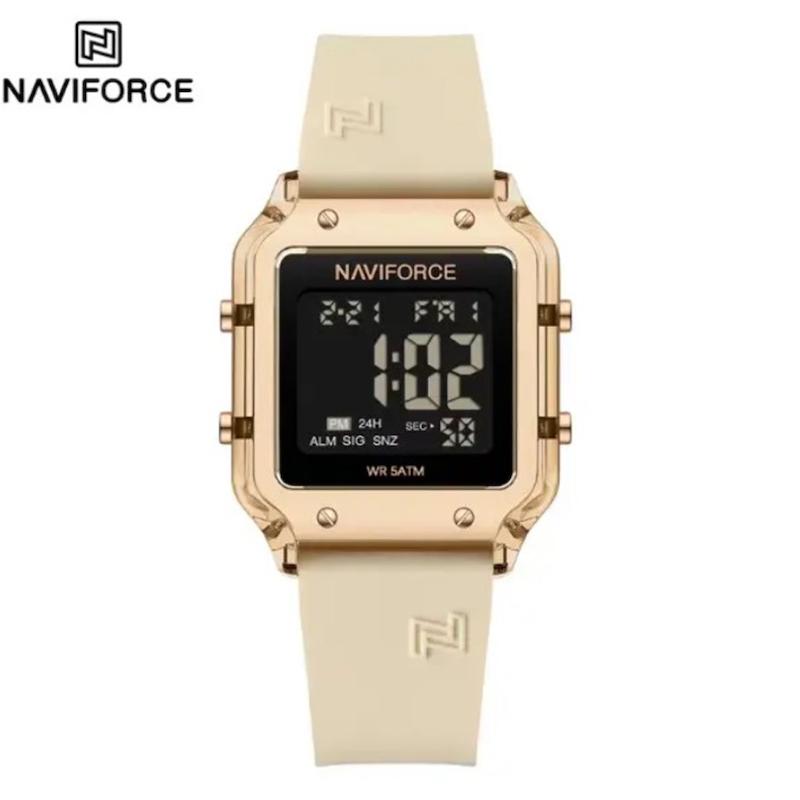 ساعت دیجیتال نیوی فورس مدل NF7120 بند رابر کرم مدل m-10382