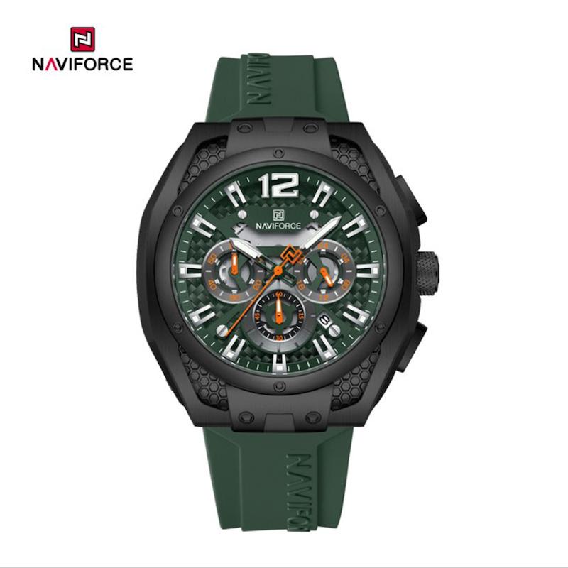 ساعت مچی اورجینال نیوی فورس NF 8063 سبز بند رابر مدل m-10366