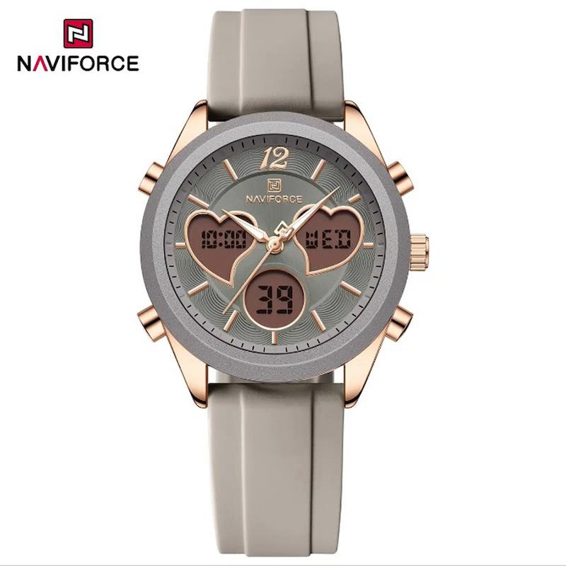 ساعت مچی اورجینال نیوی فورس NF5045 طوسی قلبی مدل w-10343