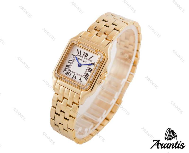 ساعت کارتیه زنانه مدل پنته نگین دار سایز مدیوم w-8083