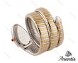 ساعت بولگاری ماری زنانه رزگلد نقره ای نگین دار w-8793