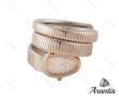 ساعت بولگاری ماری زنانه رزگلد نقره ای نگین دار w-9793