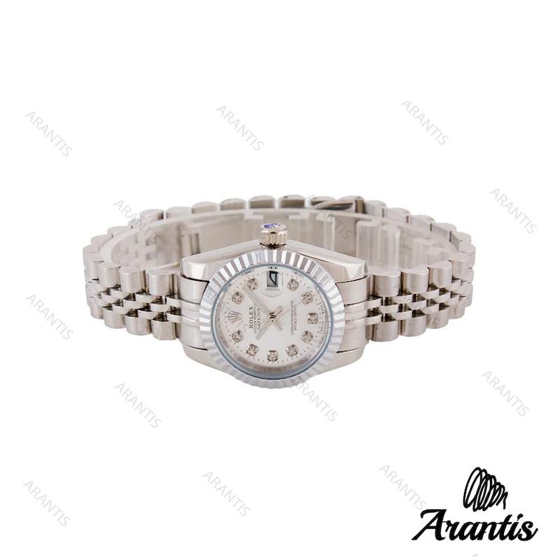ساعت رولکس زنانه دیت جاست تمام استیل w-8005