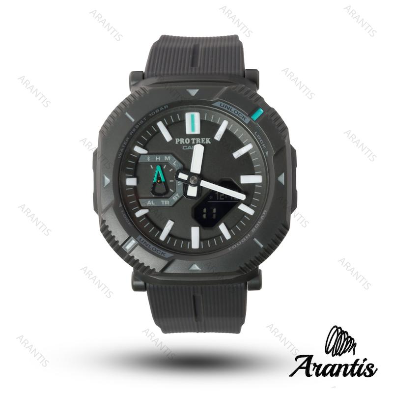 ساعت کاسیو پروترک protrek مشکی بند رابر مدل m-10263