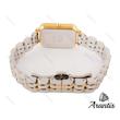 ساعت دنیل ولینگتون زنانه مستطیلی طلایی سیلور صفحه سفید w-5834