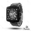 ساعت مردانه الگانس diamond تمام مشکی صفحه مستطیل m-10240