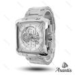 ساعت مردانه الگانس diamond سیلور صفحه سفید m-10241