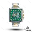 ساعت مردانه الگانس diamond سیلور طلایی صفحه سبز m-10243