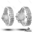 ساعت ست رومانسون diamond تمام سیلور چند موتوره s-10215