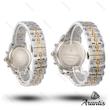 ساعت ست رومانسون diamond طلایی نقره ای صفحه سفید s-10214