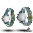 ساعت ست رومانسون diamond تمام سبز چند موتوره s-10211