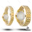 ساعت ست سیکو diamond طلایی صفحه قهوه ای s-10207