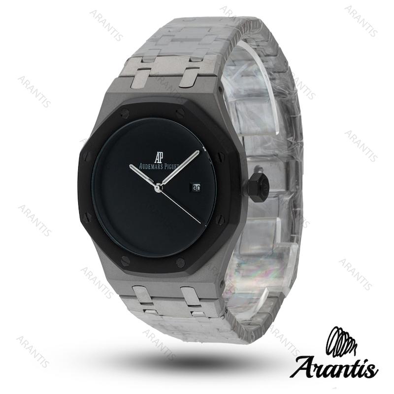 ساعت اودمار پیگه Audemars Piguet مردانه رویال اوک سیلور مشکی مدل m-10613