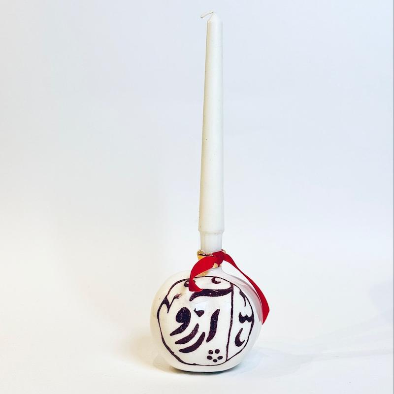 شمعدان سرامیکی انار