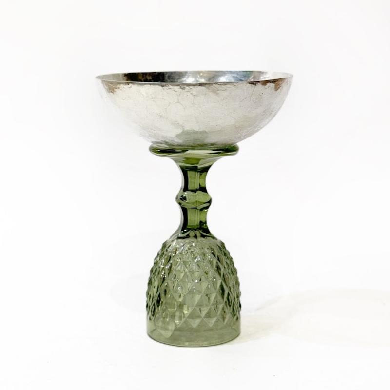 کاسه ی مسی پایه دار کوچک