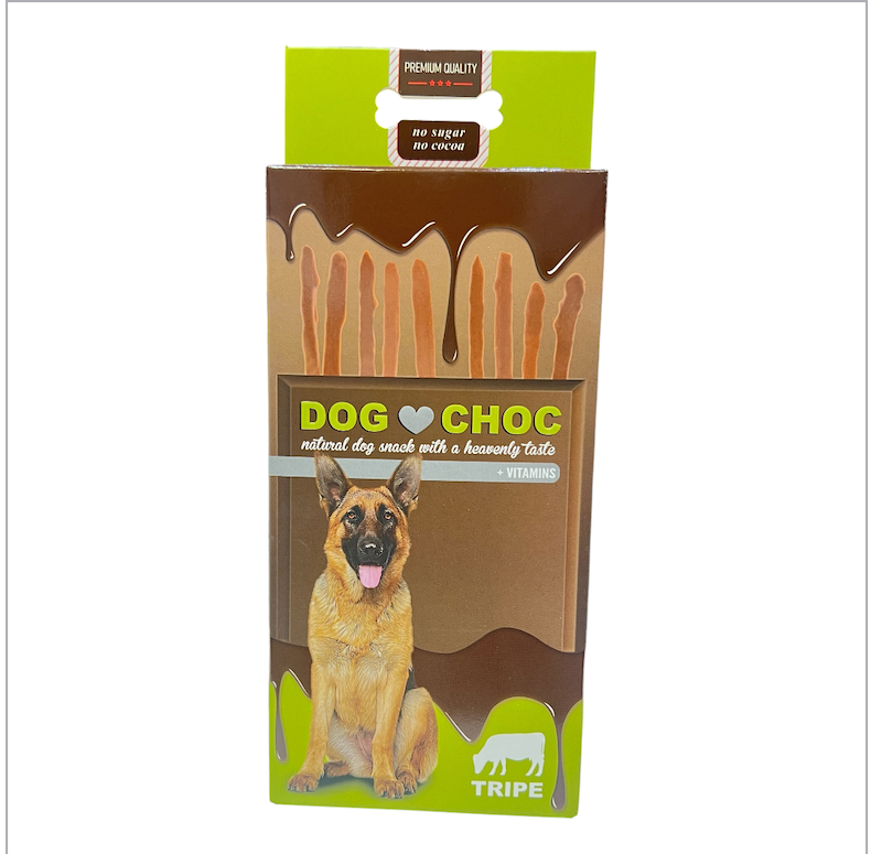 تشویقی شکلات میله ای Duvo dog choc طعم سیرابی 50 گرم