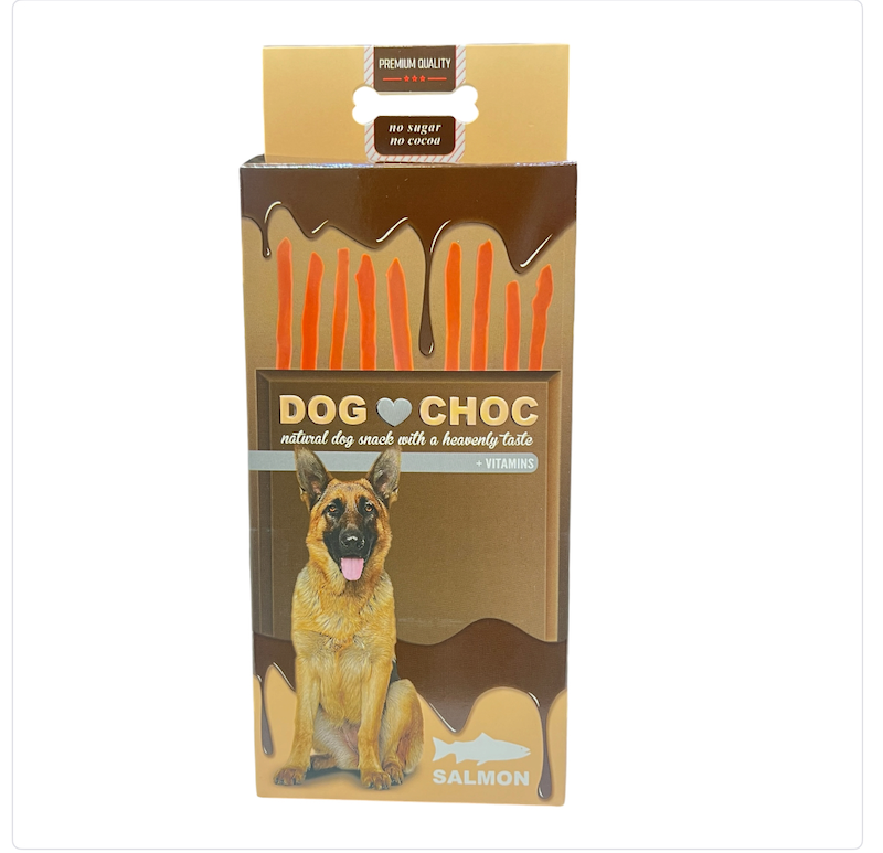 تشویقی شکلات میله ای Duvo dog choc طعم سالمون 50 گرم