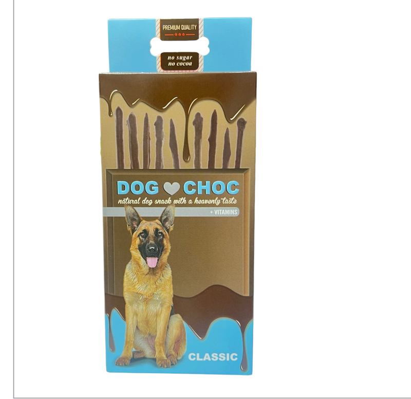 تشویقی شکلات میله ای Duvo dog choc طعم کلاسیک 50 گرم