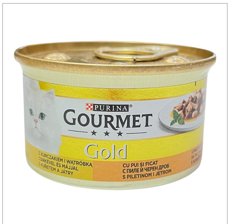 کنسرو چانکز گربه Gourmet (گورمت) با طعم مرغ و جگر- 80 گرمی - آلمان