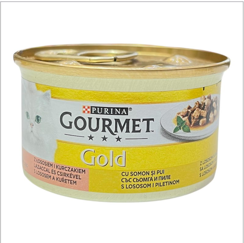 کنسرو چانکز گربه Gourmet (گورمت) با طعم سالمون و مرغ- 80 گرمی - آلمان