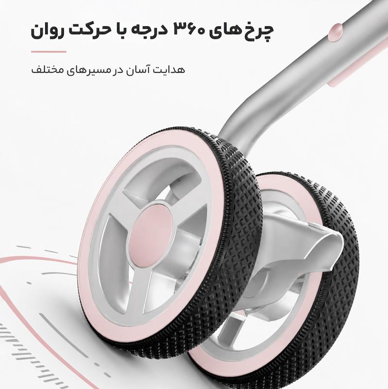 کالسکه سگ و گربه دوکاره با سبد حمل جداشونده