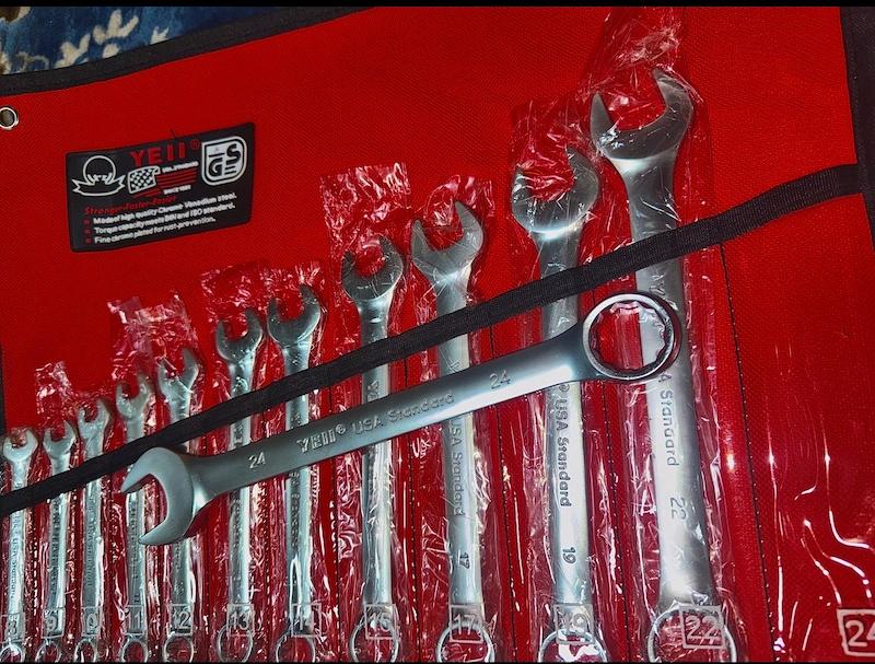 آچار یکسر رینگی آمریکاییyell بسته ۱۲ عددی از 8تا24