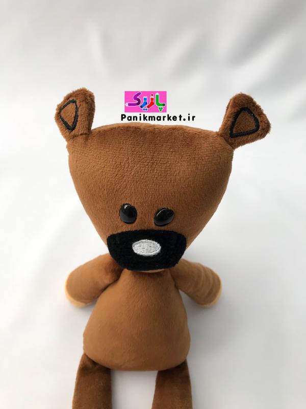 عروسک پولیشی خرس تدی مستربین قهوه‌ای ۳۴ سانتی – برند کوکی | نرم و ضدحساسیت 🐻